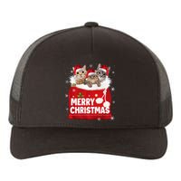 Merry Christmas Santa Cat Kitten In Xmas Santa Bag Christmas Long Sleeve Yupoong Adult 5-Panel Trucker Hat