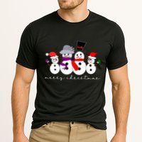 Merry Christmas Snowman Family And Friends Cooling Performance Crew T-Shirt