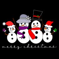 Merry Christmas Snowman Family And Friends Cooling Performance Crew T-Shirt