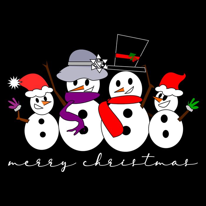 Merry Christmas Snowman Family And Friends Cooling Performance Crew T-Shirt