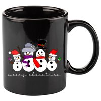 Merry Christmas Snowman Family And Friends 11oz C Handle Ceramic Mug