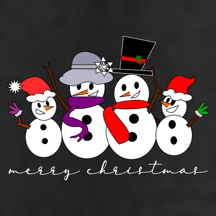 Merry Christmas Snowman Family And Friends 11oz C Handle Ceramic Mug