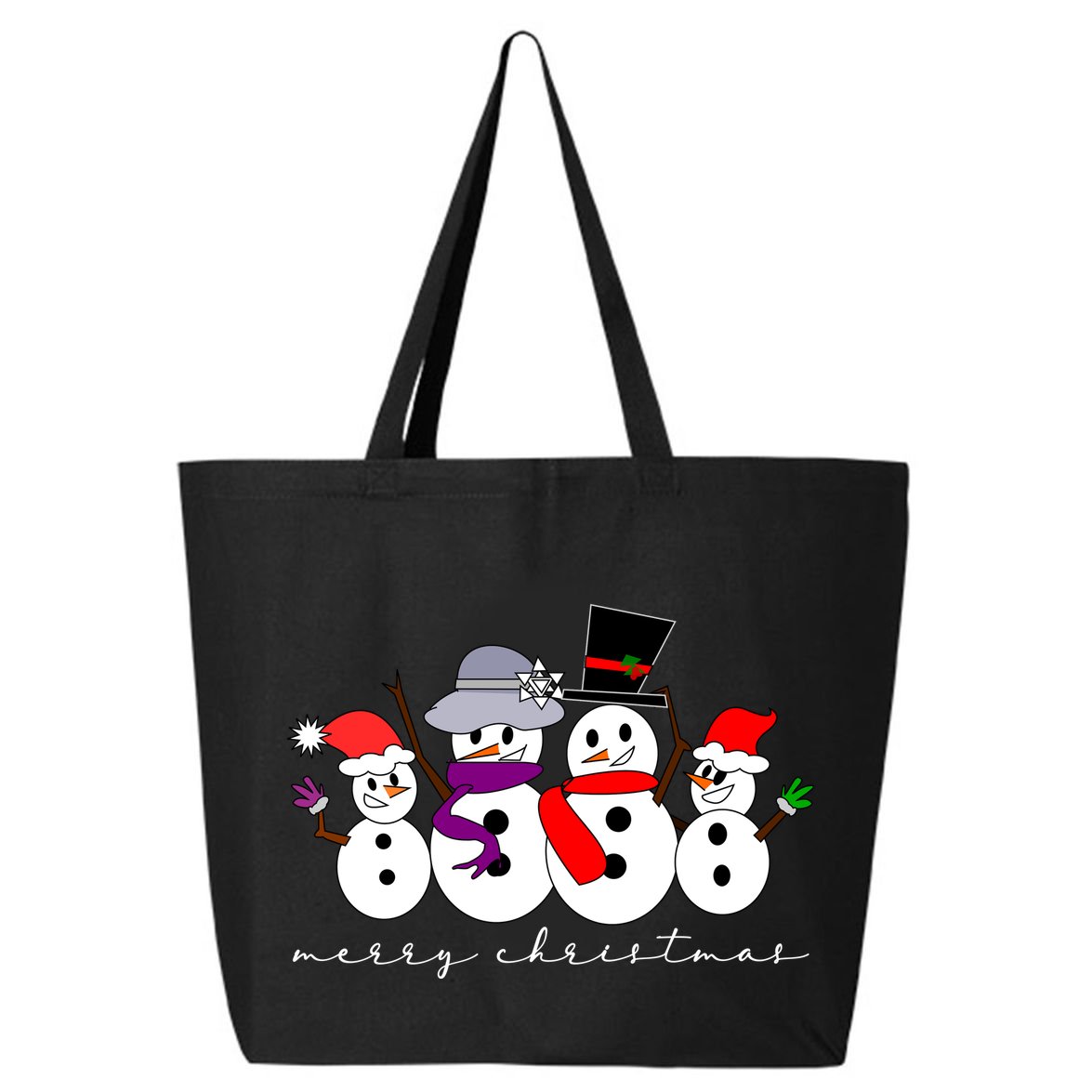 Merry Christmas Snowman Family And Friends 25L Jumbo Tote