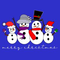 Merry Christmas Snowman Family And Friends Hoodie