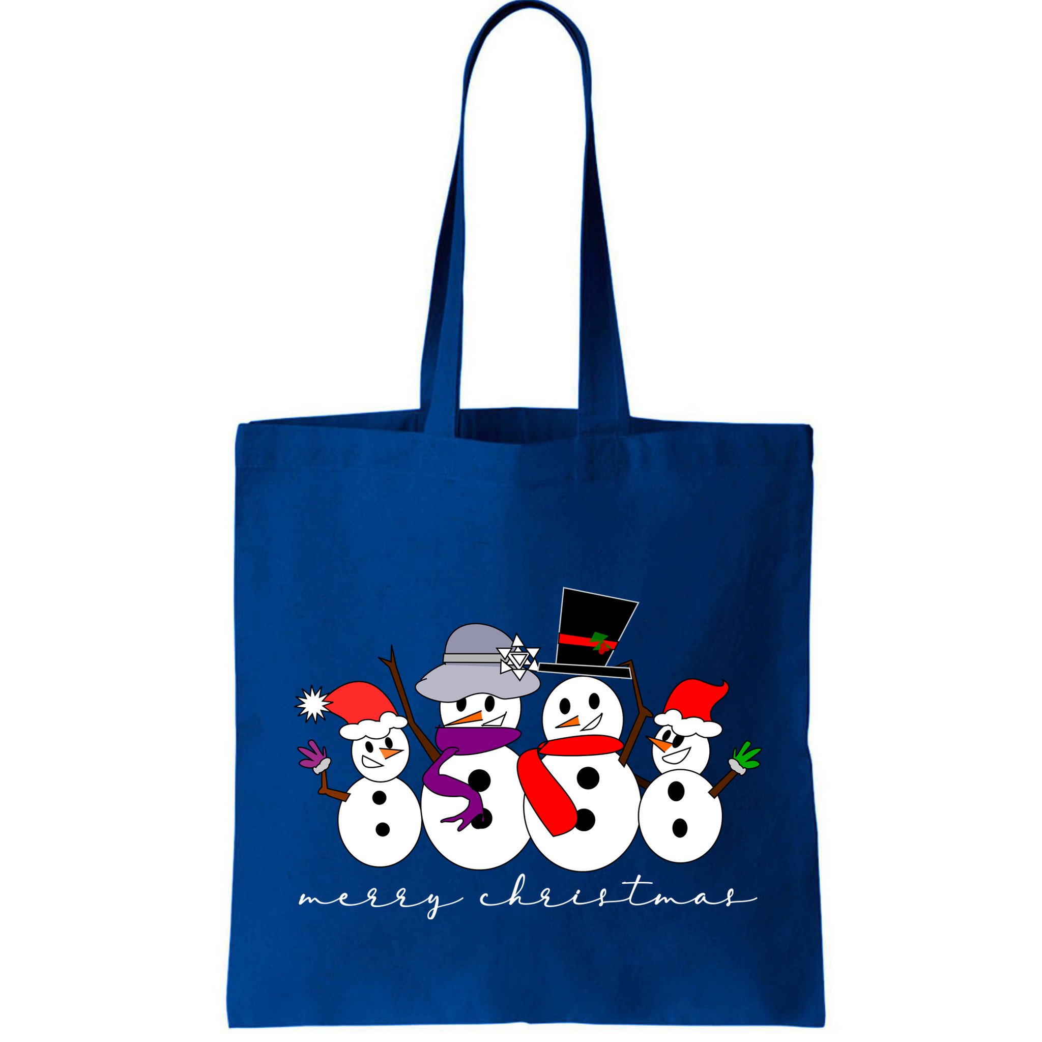 Merry Christmas Snowman Family And Friends Bag