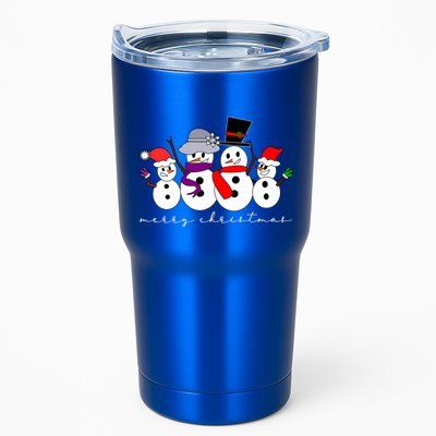 Merry Christmas Snowman Family And Friends Tumbler