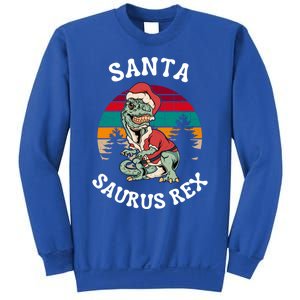 Merry Christmas Santa Saurus T Rex Dinosaurs Pun Tree Rex Cool Gift Sweatshirt