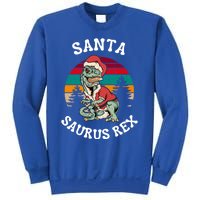 Merry Christmas Santa Saurus T Rex Dinosaurs Pun Tree Rex Cool Gift Sweatshirt