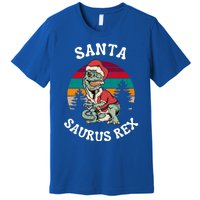 Merry Christmas Santa Saurus T Rex Dinosaurs Pun Tree Rex Cool Gift Premium T-Shirt