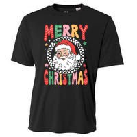 Merry Christmas Santa Claus Christmas Vibes Cooling Performance Crew T-Shirt