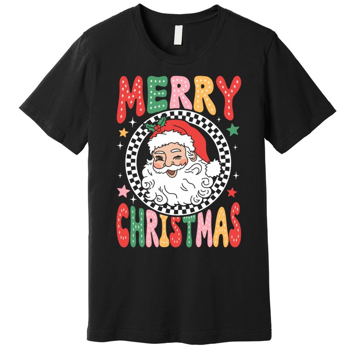 Merry Christmas Santa Claus Christmas Vibes Premium T-Shirt