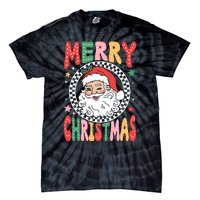 Merry Christmas Santa Claus Christmas Vibes Tie-Dye T-Shirt