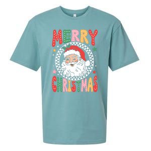 Merry Christmas Santa Claus Christmas Vibes Sueded Cloud Jersey T-Shirt