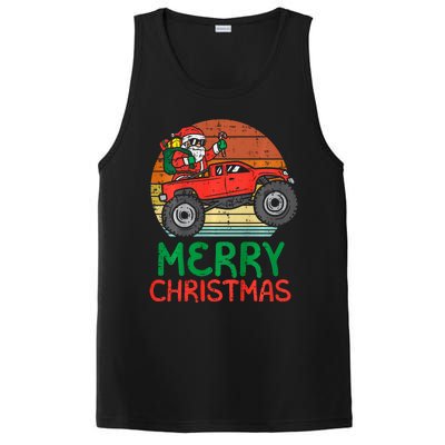 Merry Christmas Santa Monster Truck Xmas Pj PosiCharge Competitor Tank