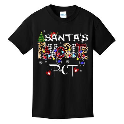 Merry Christmas SantaS Favorite Pct Patient Care Technician Kids T-Shirt