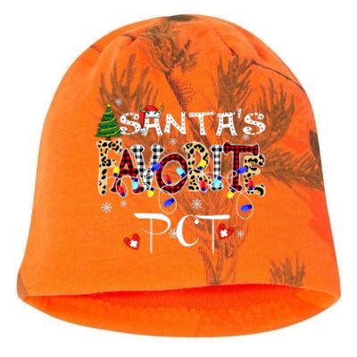 Merry Christmas SantaS Favorite Pct Patient Care Technician Kati - Camo Knit Beanie