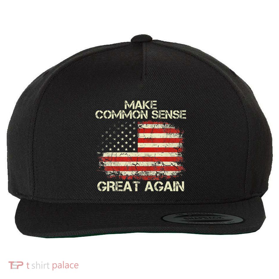 Make Common Sense Great Again Wool Snapback Cap