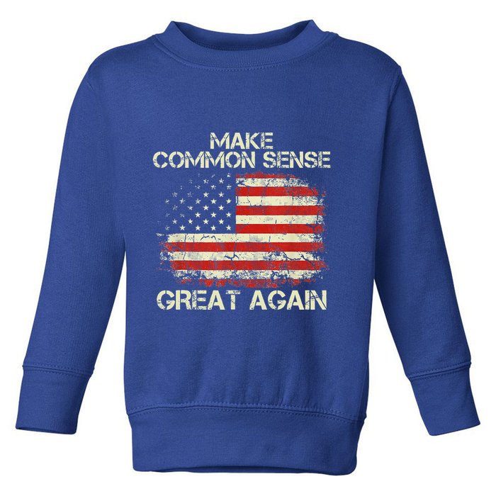 Make Common Sense Great Again Toddler Sweatshirt