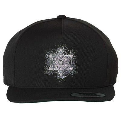 Metatron Cube Sacred Geometry Spiritual Yoga Wool Snapback Cap