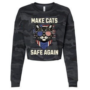 Make Cats Safe Again Cropped Pullover Crew