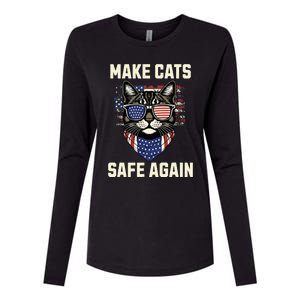 Make Cats Safe Again Womens Cotton Relaxed Long Sleeve T-Shirt