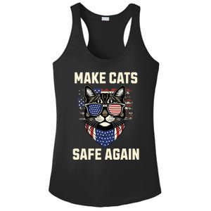 Make Cats Safe Again Ladies PosiCharge Competitor Racerback Tank