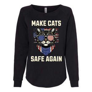 Make Cats Safe Again Womens California Wash Sweatshirt