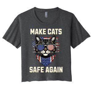 Make Cats Safe Again Women's Crop Top Tee