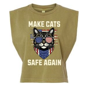 Make Cats Safe Again Garment-Dyed Women's Muscle Tee