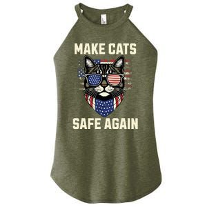 Make Cats Safe Again Women's Perfect Tri Rocker Tank