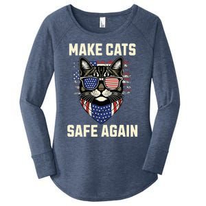 Make Cats Safe Again Women's Perfect Tri Tunic Long Sleeve Shirt