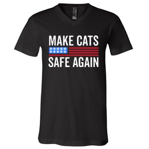 Make Cats Safe Again TheyRe Eating The Pets V-Neck T-Shirt