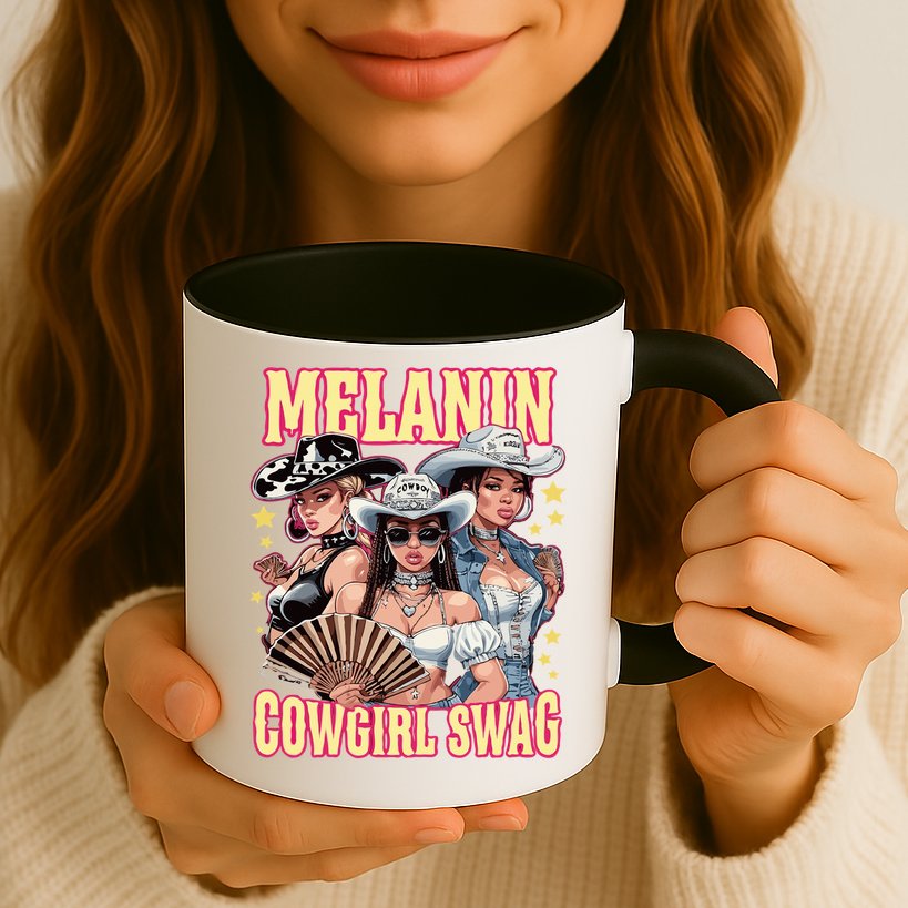 Melanin Cowgirl Swag Black History African Girl Mug