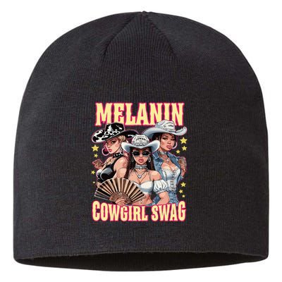Melanin Cowgirl Swag Black History African Girl Sustainable Beanie
