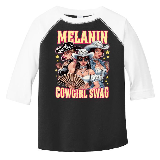 Melanin Cowgirl Swag Black History African Girl Toddler Fine Jersey T-Shirt