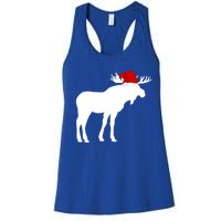 Moose Christmas Sweater Funny Animal Cool Gift Jumper Gift Women's Racerback Tank