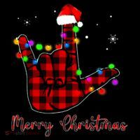 Merry Christmas Sign Language Asl Santa Hat Sustainable Bucket Hat