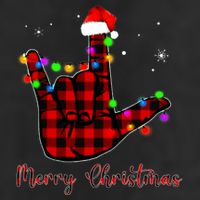 Merry Christmas Sign Language Asl Santa Hat Adult Drive Performance Visor