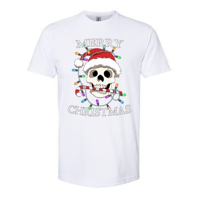 Merry Christmas Skull Skeleton Softstyle CVC T-Shirt