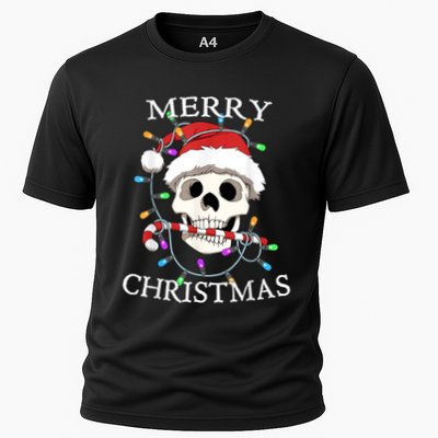 Merry Christmas Skull Skeleton Performance Shirt