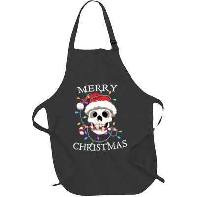 Merry Christmas Skull Skeleton Apron