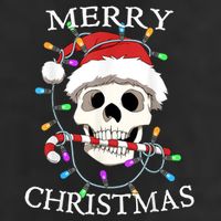 Merry Christmas Skull Skeleton 25L Jumbo Tote