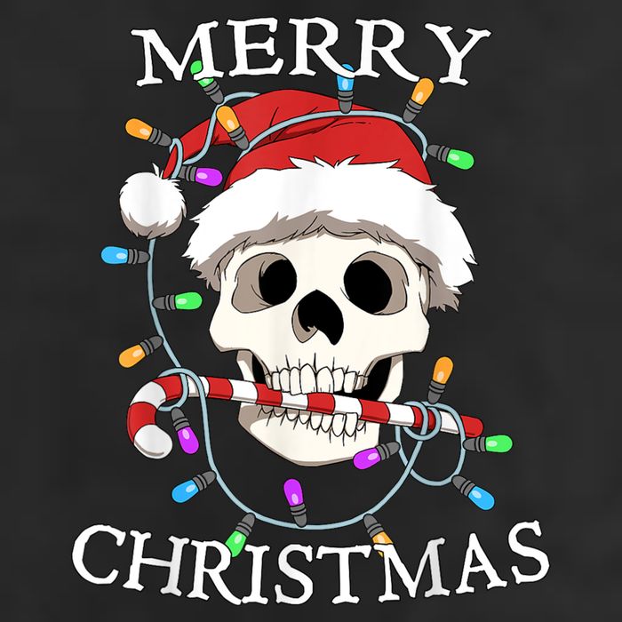 Merry Christmas Skull Skeleton 25L Jumbo Tote