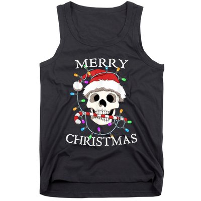 Merry Christmas Skull Skeleton Tank Top