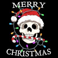 Merry Christmas Skull Skeleton Wool Snapback Cap