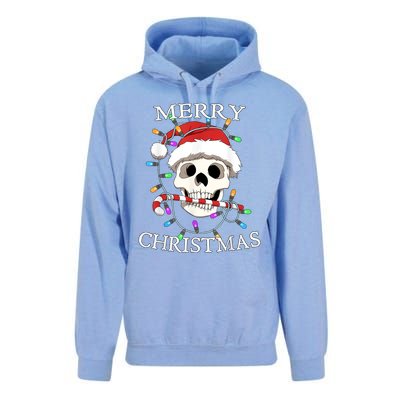 Merry Christmas Skull Skeleton Unisex Surf Hoodie