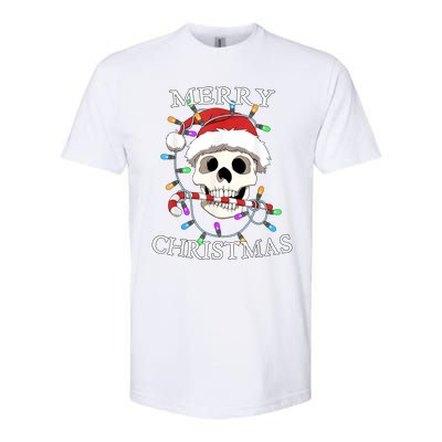 Merry Christmas Skull Skeleton Softstyle CVC T-Shirt