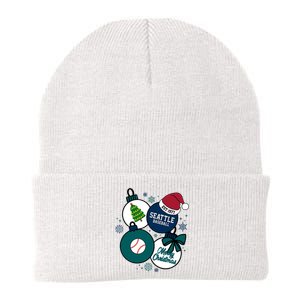 Merry Christmas Seattle Baseball Est 1977 Knit Cap Winter Beanie