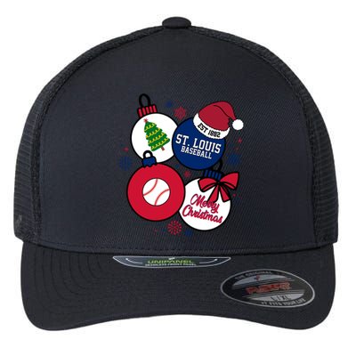 Merry Christmas St Louis Baseball Est 1882 Flexfit Unipanel Trucker Cap