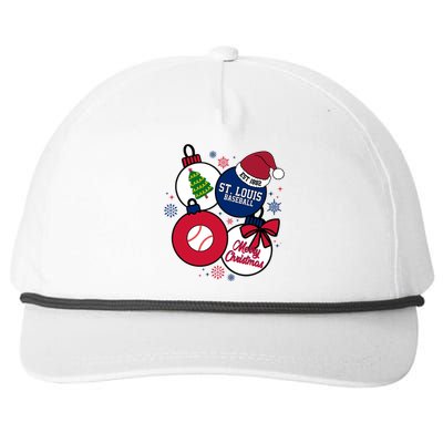 Merry Christmas St Louis Baseball Est 1882 Snapback Five-Panel Rope Hat